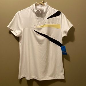 NWT Women’s IZOD Performx 1/4 Zip Polo T-Shirt Cool FX Golf, Size Small